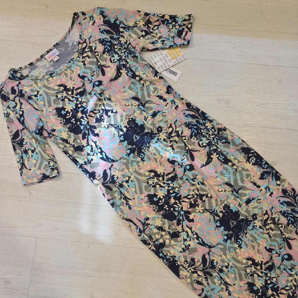 Lularoe Julia Floral Patterned Midi Dress XXS